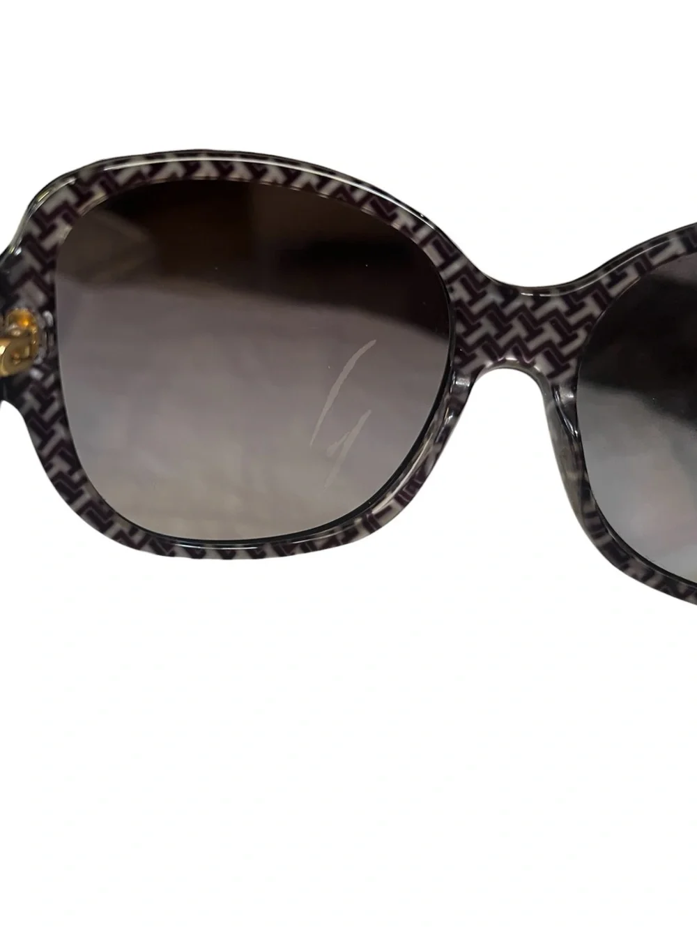Tory Burch Woman's TY7108 Round Sunglasses Black/Gradient Brown w/Case